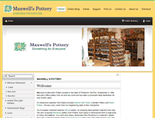 Tablet Screenshot of maxwellspottery.com